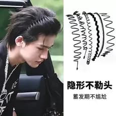 Homens bandana invisível pressionado cabelo volta cabeça meninos onda bandana quebrado rosto lavagem esportes especial H