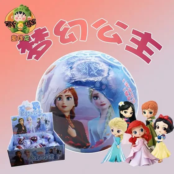 Brinquedos congelados engraçado ovo menina versão Elsa princesa boneca princesa vestir-se adesivo roupas femininas