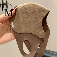 Máscara quente de inverno com costura escovada tridimensional masculina e feminina de alta aparência proteção para equit