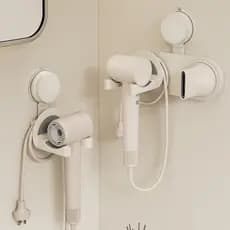Ventosa tipo suporte de secador de cabelo fixado na parede sem perfuração Xiaomi secador de cabelo Rack Leifen conforto