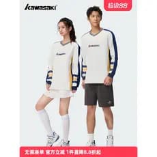 Kawasaki kawasaki Badminton camisa das mulheres dos homens de manga comprida camiseta moletom 26 novo estilo esportes Re