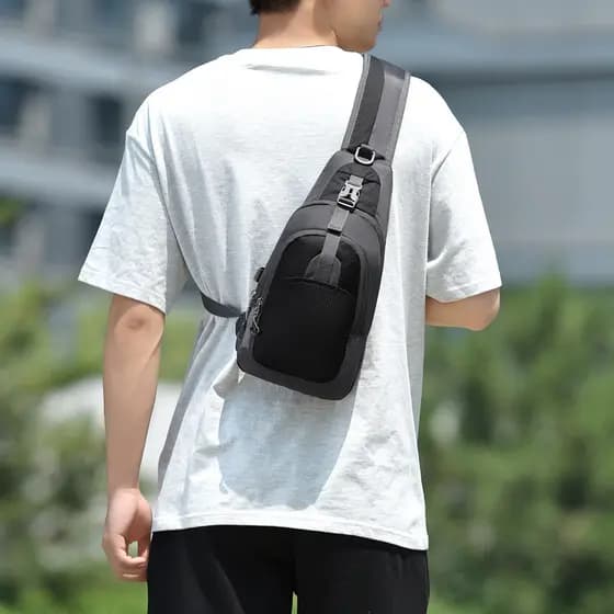 Bolsa de ombro bonita simples bolsa mensageiro masculina na moda legal Commuter mensageiro bolsa de ombro masculina laze