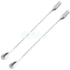 Barra de chá de leite alma rosca fina Anti-três pinos 32cm colher de barra longa colher de mistura haste de agitação col