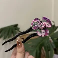 Novo tridimensional flor acetato hairpin simples pétala acessórios de cabelo doce menina estilo antigo prático hairpin h