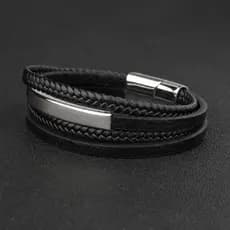 2022 comércio eletrônico transfronteiriço novo estilo venda quente fivela magnética Artificial tecido pulseira masculina