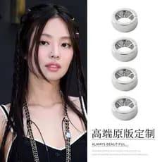 Amoy Jennie mesmo estilo redondo trançado grampo de cabelo único Hip Hop doce legal sujo trança anel de cabelo cobre inc