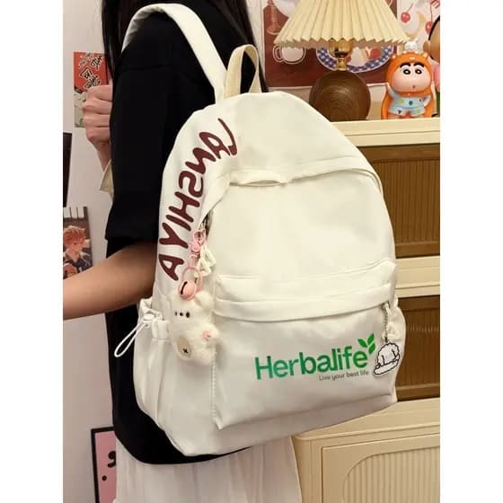 Combolay mochila estilo simples carta mochila feminina estudante mochila grande capacidade leve lazer esportes viagem