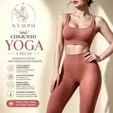 Conjunto Academia Feminina,Roupa Fitness com costas nuas e modelagem justa,Suplex,Levanta Bumbum,Pilates,Fitness,Treino