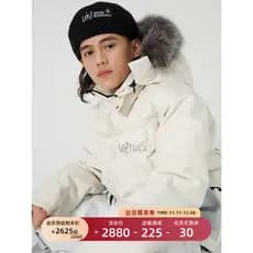 Uhznus Yousi Inverno 90 Fleece Curto Quente Com Capuz Gola De Pele Ski Down Jacket Mulheres Grosso Jaqueta Impermeável H