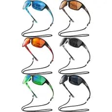 Leelosp 6 Óculos de Sol Esportivos Polarizados para Mulheres e Homens com Proteção UV para Pesca, Condução, Ciclismo e C