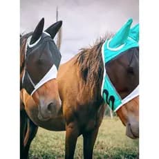Nova máscara de olho de cavalo Anti-Mosquito rosto de cavalo respirável capa de cavalo cavalo cavalo roupas de cavalo ro