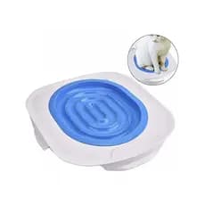 Instruções de aprendizagem para banheiro de gato