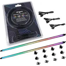 Airgoo NEON Fita LED RGB Endereçável para PC, 15,75 x 0,55 x 0,28 polegadas, Tubo de Borracha de Silicone Difuso, para C