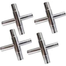 Chave de Torneira de 4 Vias, 1/4", 5/16", 9/32", 11/32" - Chave para Torneira, Chave para Hidrante de Incêndio, Ferramen