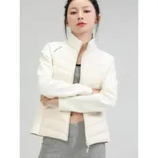 90 pato para baixo jaqueta de lã austríaca costura jaqueta outono inverno novo estilo feminino Casual Fitness All-Match