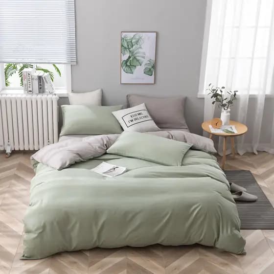 Conjunto de quatro peças cama escovado colcha capa folha verão dormitório estudante único não-algodão puro algodão cor s