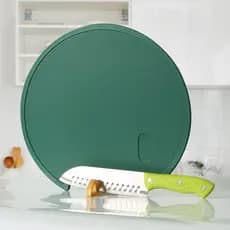 TikTok Tábua de corte de venda quente Dupla face Vertical rotativa Tábua de corte de qualidade alimentar Corte redondo v