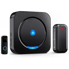Extensor de Campainha de Vídeo Sem Fio - Compatível com Campainha de Vídeo Blink, Configuração Fácil, Alarme Sonoro (1 E