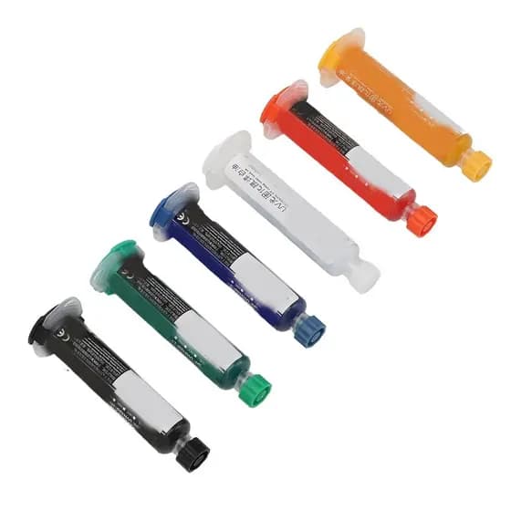 6 Peças de Tinta para Máscara de Solda, Tinta para Máscara de Solda de Cura por Luz, Óleo para Placa de Circuito BGA PCB
