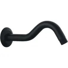 Braço de Chuveiro de 8 Polegadas com Flange, Tubo de Extensão em Forma de S para Montagem na Parede, Extensor de Chuveir