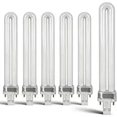 6PCS PL-13W 4100K GX23 Lâmpada Fluorescente Compacta Compatível com Philips PLS13W41, Sylvania CF13DS/841/ECO, Lâmpada G