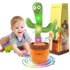 Brinquedo Cacto Dançante e Falante MIAODAM para Meninos e Meninas, Brinquedo de Pelúcia Interativo que Canta, Repete Voz