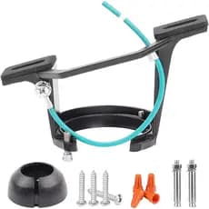 Suporte de Montagem para Teto Inclinado com Esfera de Suspensão para Ventilador de Teto, Adaptador de Ventilador em Alum