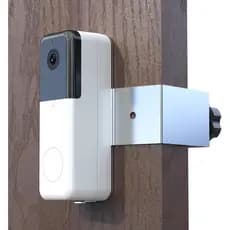 Suporte de Porta Antifurto Compatível com Wyze Video Doorbell Pro, Feito de Aço Inoxidável Resistente e Liga de Alumínio