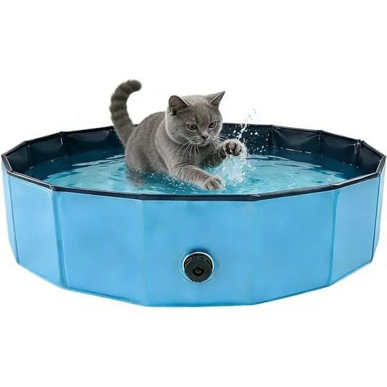 Piscina Dobrável para Banho de Animais de Estimação, Banheira Colapsável para Cães Grandes e Pequenos, Gatos, Dragão Bar