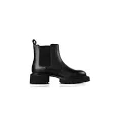 INJOYLIFE Chelsea botas femininas sapatos de sola grossa aumentando botas curtas Retro botas de couro All-Match botas de