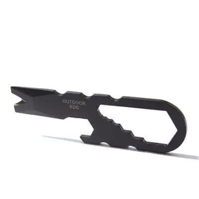 Aço inoxidável multifuncional pé de cabra chave abridor de garrafa EDC ao ar livre portátil reparação Gadget marinha mes
