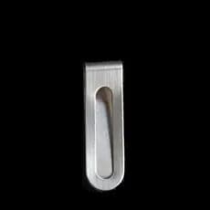 Boutique criativo Ultra-fino carteira de aço inoxidável arco oco masculino feminino carteira de Metal pasta de notas