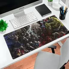 MousePad Gamer Vingadores Endgame 80x30 Deskpad Gamer Grande Marvel Premium Personalizado Grande RGB Anime