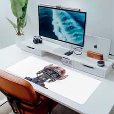 MousePad Gamer Stitch Havaí 80x30 Deskpad Gamer Grande Com Base Premium Personalizado Grande RGB Anime