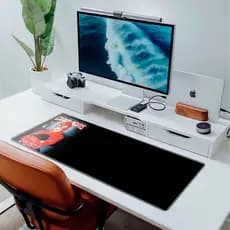 MousePad Gamer Carlo Acutis 80x30 Deskpad Gamer Grande Religioso Premium Personalizado Grande RGB Anime