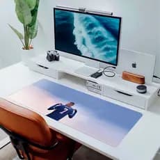 MousePad Grande RGB Mbappé FIFA 22 Futebol Gamer PSG Craque Futebolista Desk Mat Grande  XL