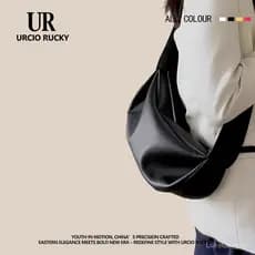 URCIO RUCKY 2026 nova bolsa transversal feminina, bolsa de couro macio, bolsa casual multifuncional com alça de ombro la