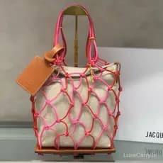 Bolsa de ombro feminina de malha bolsa praia moda feminina