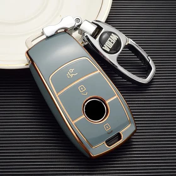 Capa para chave Benz Classe C Classe E GLC300L/C260L/e300l/E260 Chaveiro Capa protetora para carro feminina