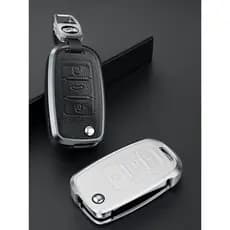 Capa para chave Volkswagen Bora Lavida Passat Sagitar Tiguan Jetta polo Magotan Bolsa para carro com fivela de Metal
