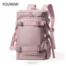 Mochila de esqui folheada multifuncional, grande capacidade, esportes ao ar livre, montanhismo, viagem, bolsa de embarqu