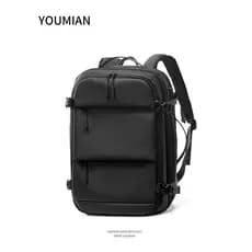 You youmian Mochila de computador para viagem de negócios, masculina, bolsa escolar de grande capacidade, mochila multif