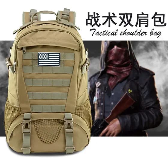 Mochila masculina camuflada, bolsa de montanhismo ao ar livre, ciclismo, acampamento, esportes, ventilador militar, moch