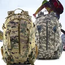 Camuflagem mochila ciclismo mochila escalada ao ar livre acampamento saco de viagem ventilador militar caminhadas Oxford