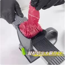 Cortador de legumes multifuncional cortador de carne de aço inoxidável doméstico fatiado carne fatiada carne fresca fati