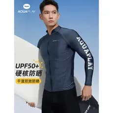 AquaPlay protetor solar maiô masculino de manga comprida profissional mergulho de secagem rápida terno de mergulho surf