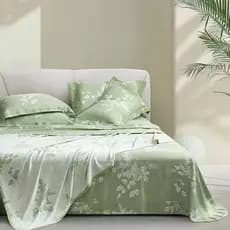 Mingjian Wanli cobertor de fibra de bambu verde verão cobertor fino único almoço pausa ar condicionado cobertor folha fr