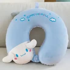 Yugui Dog Yugui Dog U-Shaped Neck Pillow Feminino Bordado Espuma de Memória Rebote Casa Condução Viagem Portátil Nap Tra