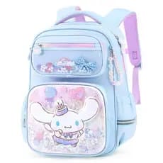 Canela cão mochila dos desenhos animados lantejoulas Glitter estudantes do ensino fundamental meninas proteção da coluna