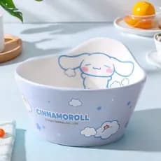 Yugui Dog One-Person Food Rice Bowl Novo Estilo Menina Coração Doméstico Alto Valor Criativo Cerâmica Laurel Dog Tigela